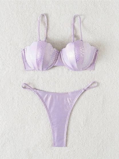 Snake Balconette Bikini Set
