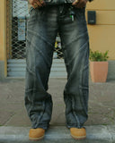 Y2K Patchwork Flare Jeans