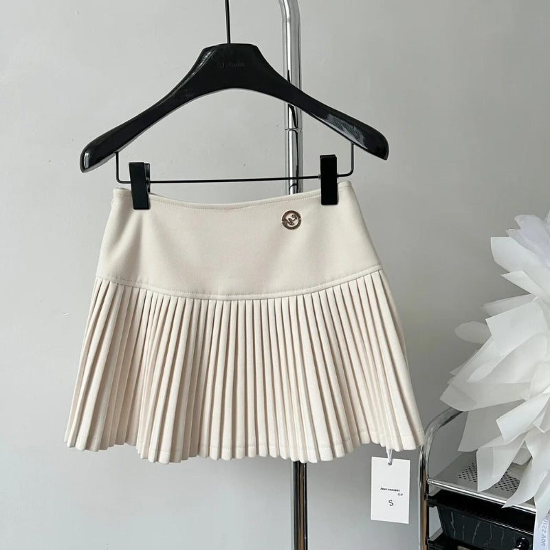 Premium Soft Girl Pleated High-Rise Mini Skort for Stylish Comfort
