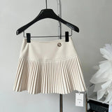 Soft Girl Pleated High-Rise Mini Skort