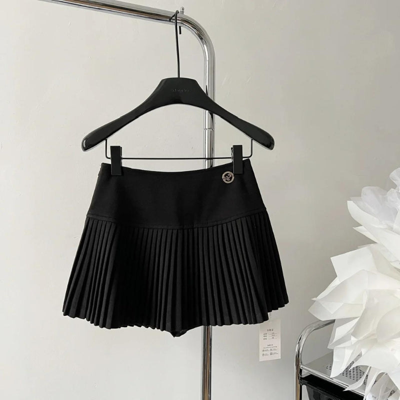 Premium Soft Girl Pleated High-Rise Mini Skort for Stylish Comfort