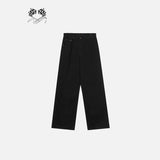 Solid Color Simple Wide Denim Pants