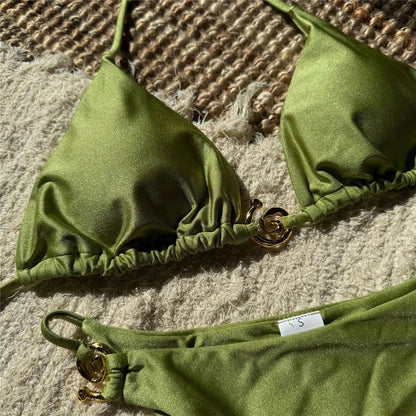 Spiral Detail Bikini Set