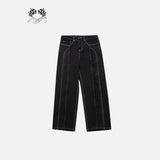 Spliced Baggy Jeans