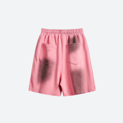 Spray-Effect Athletic Shorts