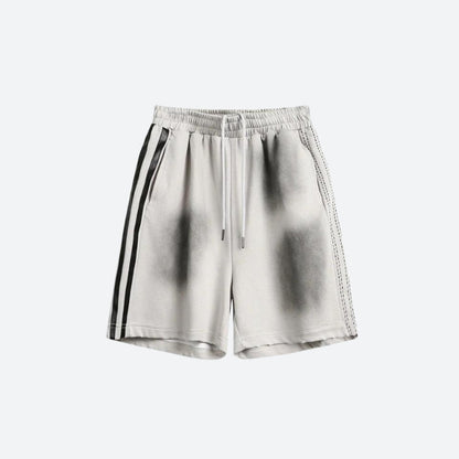 Spray-Effect Athletic Shorts