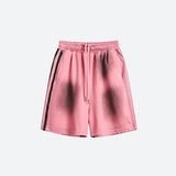 Spray-Effect Athletic Shorts