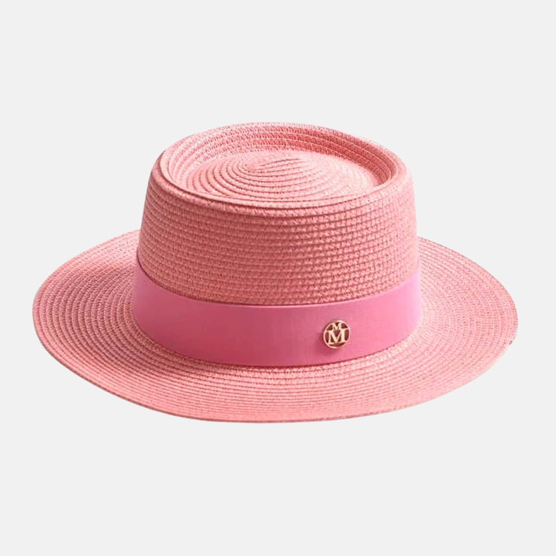 Straw Boater Swim Hat