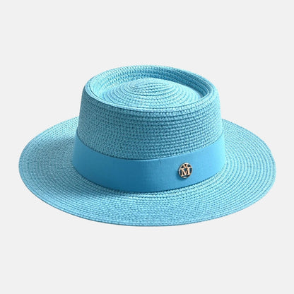 Straw Boater Swim Hat