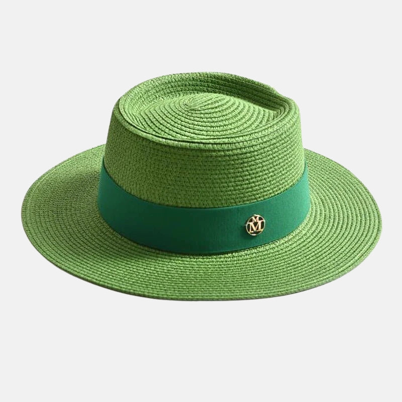 Straw Boater Swim Hat