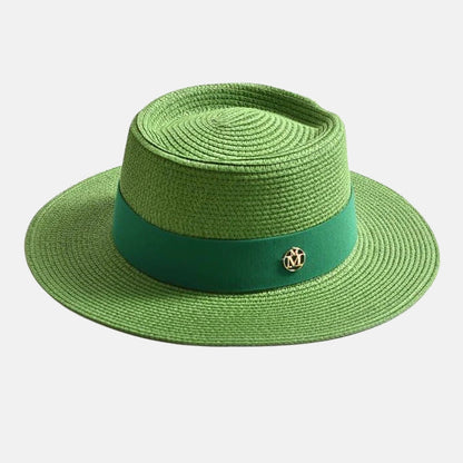 Straw Boater Swim Hat