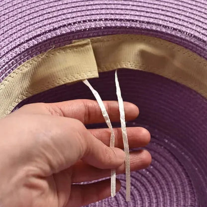 Straw Boater Swim Hat