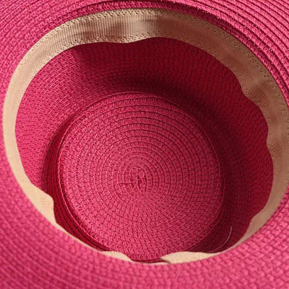 Straw Boater Swim Hat
