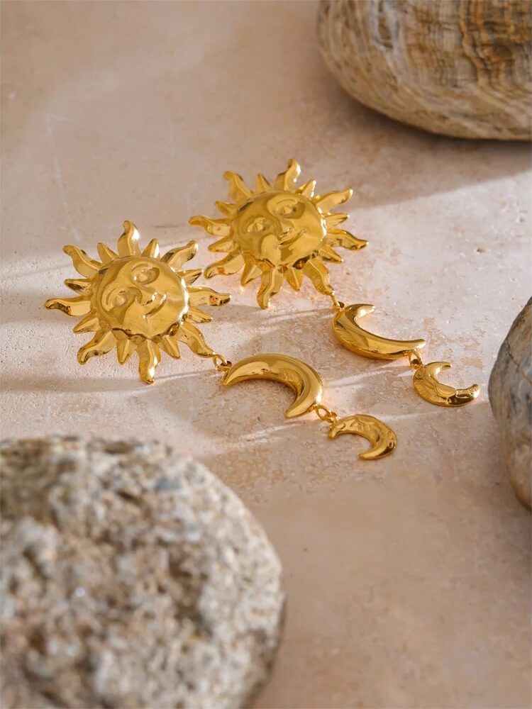 Sun Moon Earrings
