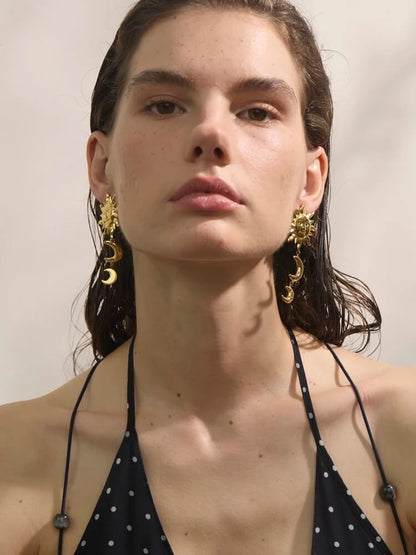 Sun Moon Earrings