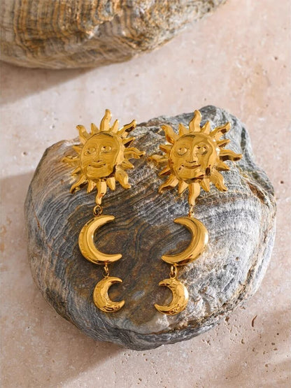 Sun Moon Earrings
