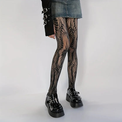 Swirl Sheer Tights