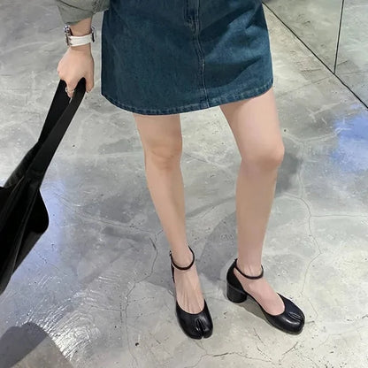 Tabi Block Heels