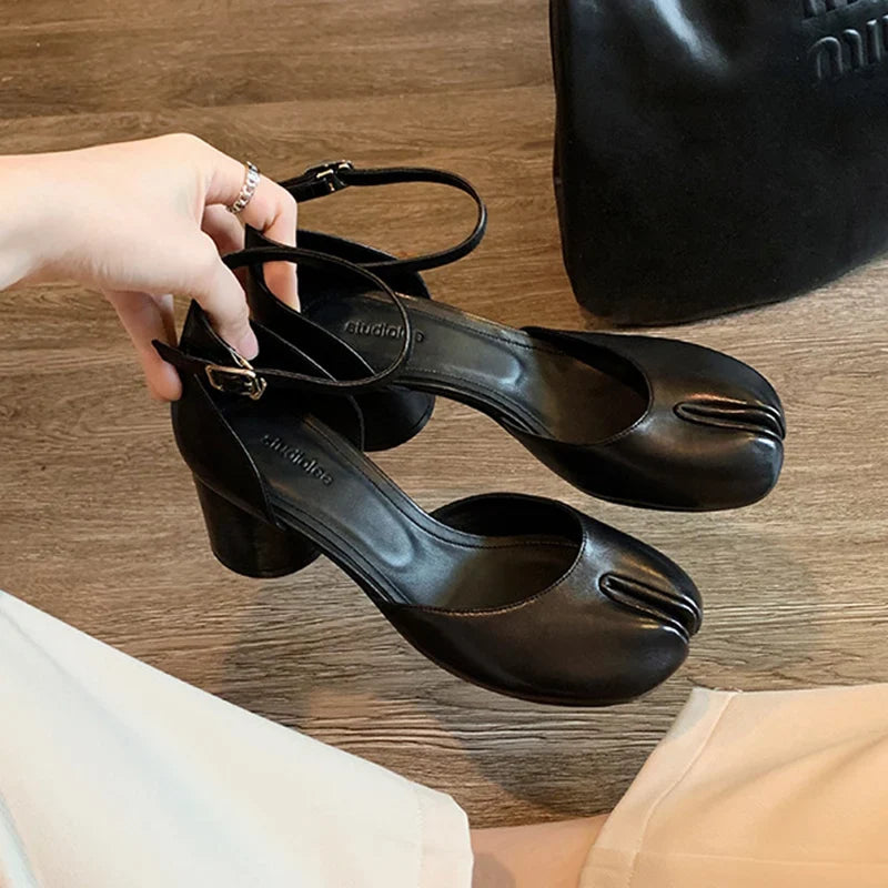 Tabi Block Heels