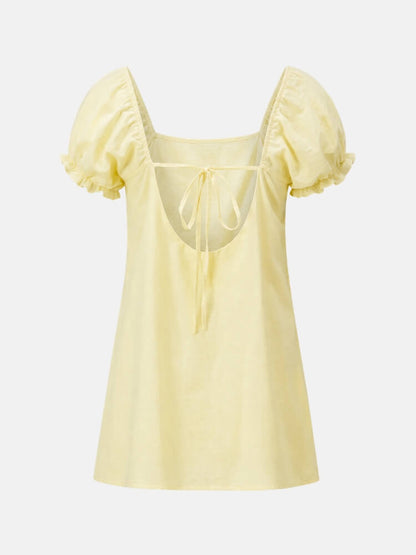 Tie Back Mini Dress