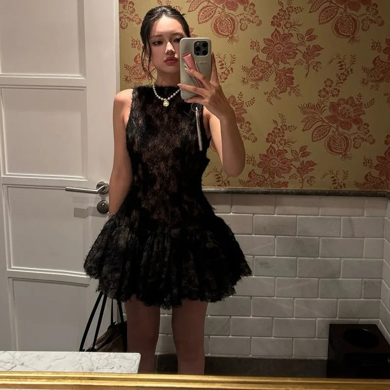 Tulle Back Bow Dress