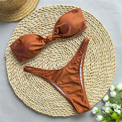 Twist Bandeau Bikini Set