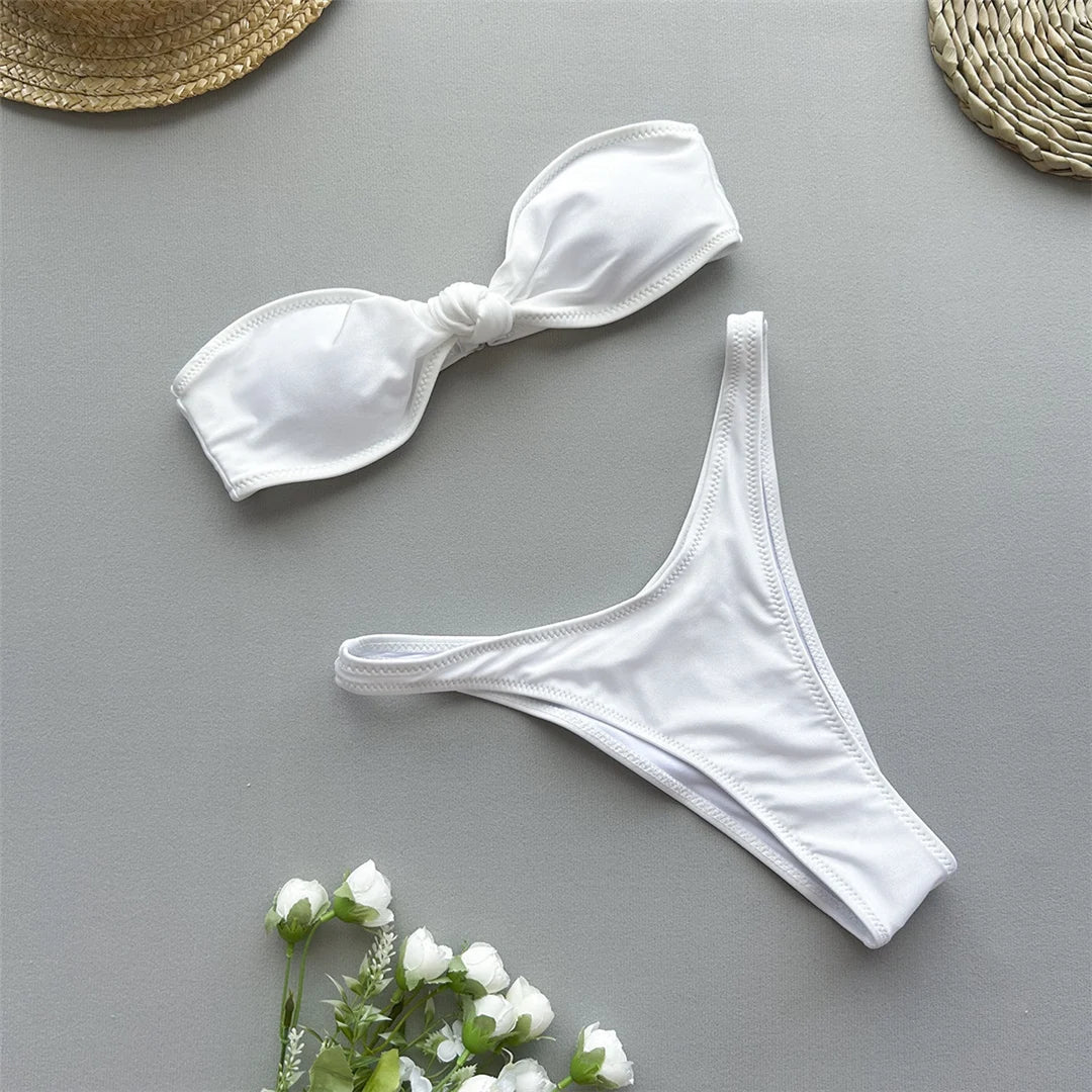 Twist Bandeau Bikini Set