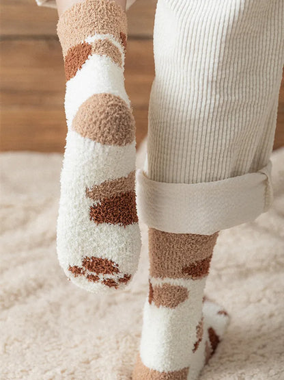 Animal Cartoon Fleece Socks