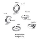 Heart Set Rings With Chains