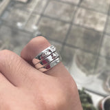 Gold Plated Face Stainless Steel Ring