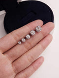 Stud Earrings 925 Sterling Silver Earrings