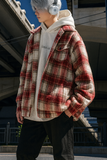 Simple Versatile Plaid Tweed Style Cotton Jacket