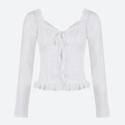 Vintage Ruffled Blouse