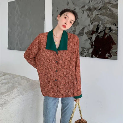 Vintage Wide Collar Shirt