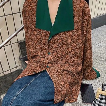 Vintage Wide Collar Shirt