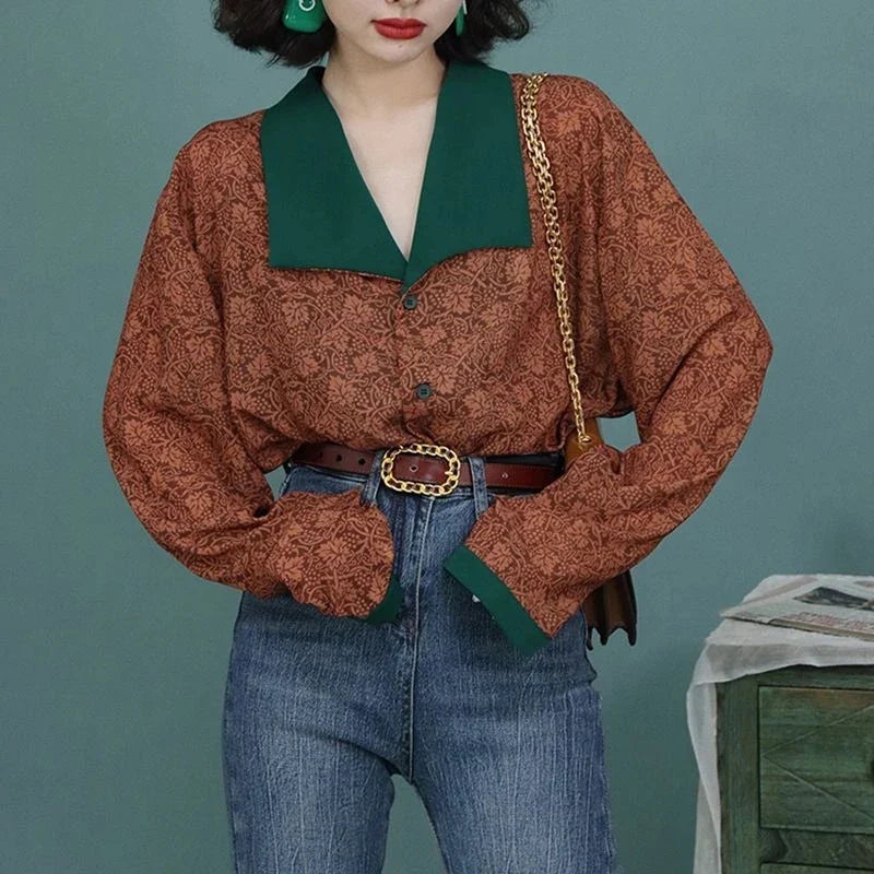 Vintage Wide Collar Shirt