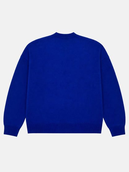 Weirdcore Alien Face Knit Sweater