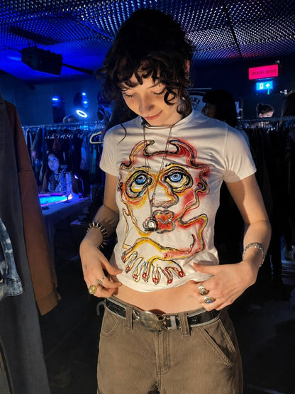 Weirdcore Crop Tee