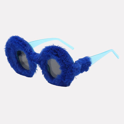 Weirdcore Fuzzy Sunglasses