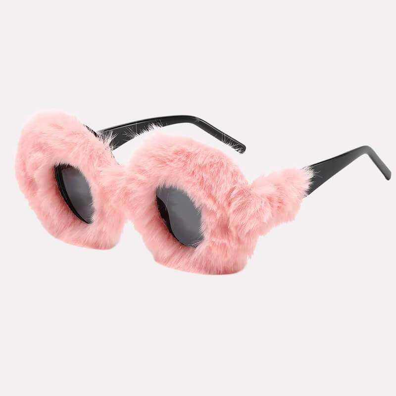 Weirdcore Fuzzy Sunglasses