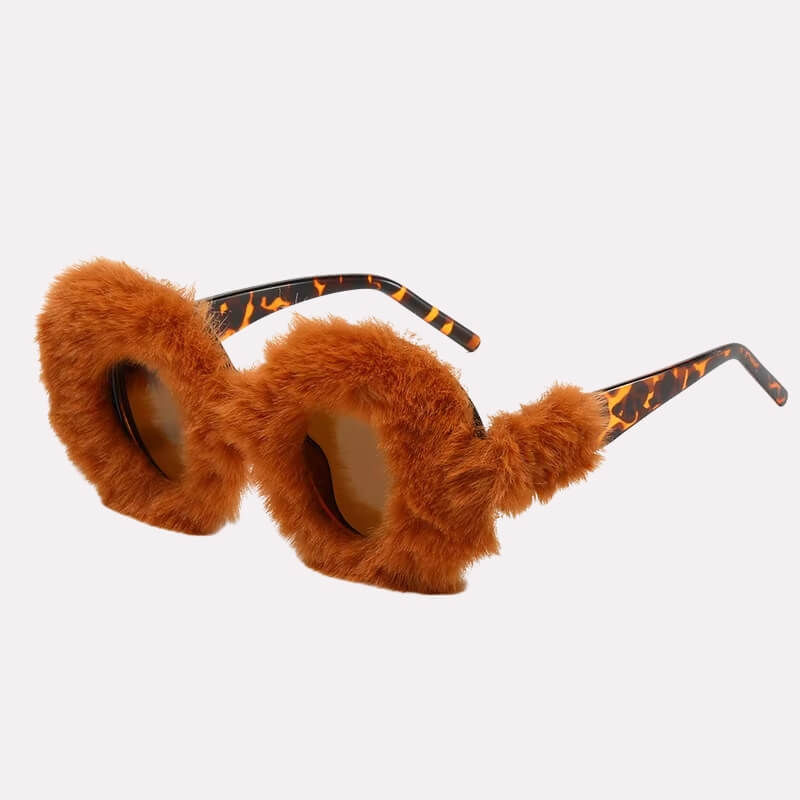 Weirdcore Fuzzy Sunglasses