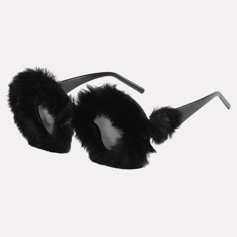 Weirdcore Fuzzy Sunglasses