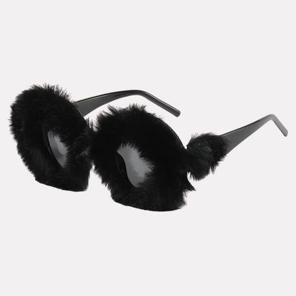 Weirdcore Fuzzy Sunglasses