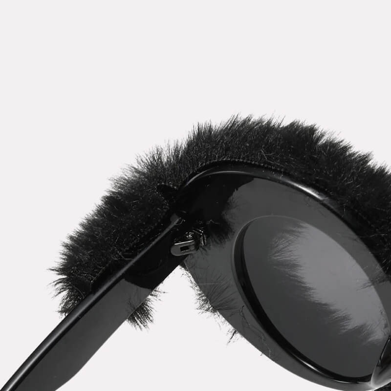 Weirdcore Fuzzy Sunglasses