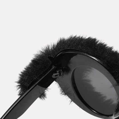 Weirdcore Fuzzy Sunglasses