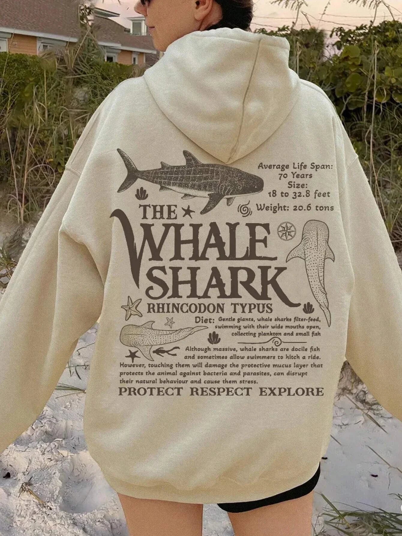 Whale Shark Graphic Hoodie