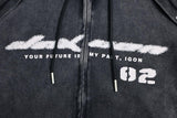 The Omniscient Black Zipper Hoodie