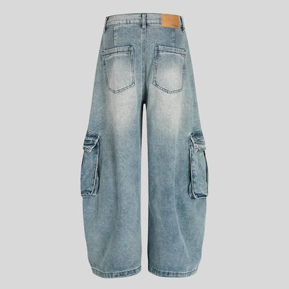 Wide Leg Cargo Jeans