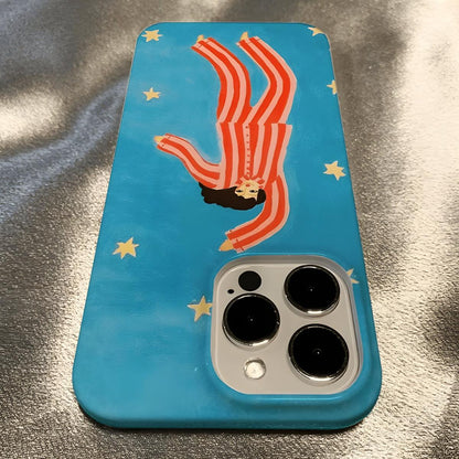 Woman In Pajamas Phone Case