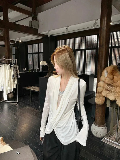 Wrap Lace Blouse